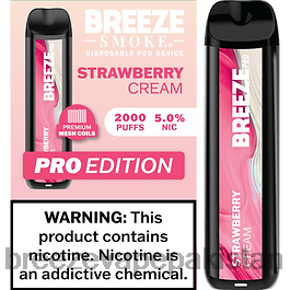 Breeze Vape Flavors - Breeze Pro 2000 پف VVFPL13 سٹرابیری کریم